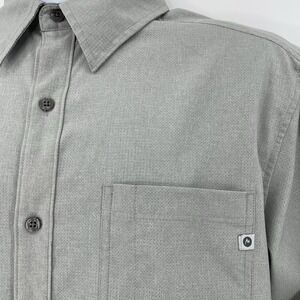 Marmot For Life Mens M Gray Long Sleeve Shirt Grid Micro Vent Hiking Outdoor Tec